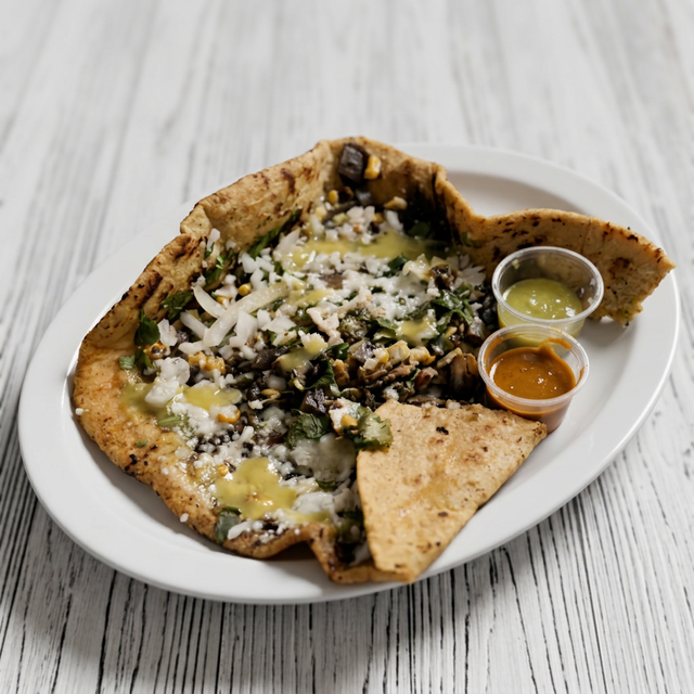 Huarache de Huilacoche.